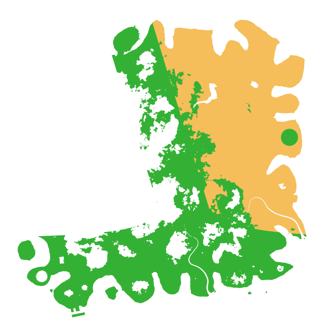 Biome Rust Map: Procedural Map, Size: 5000, Seed: 252942714