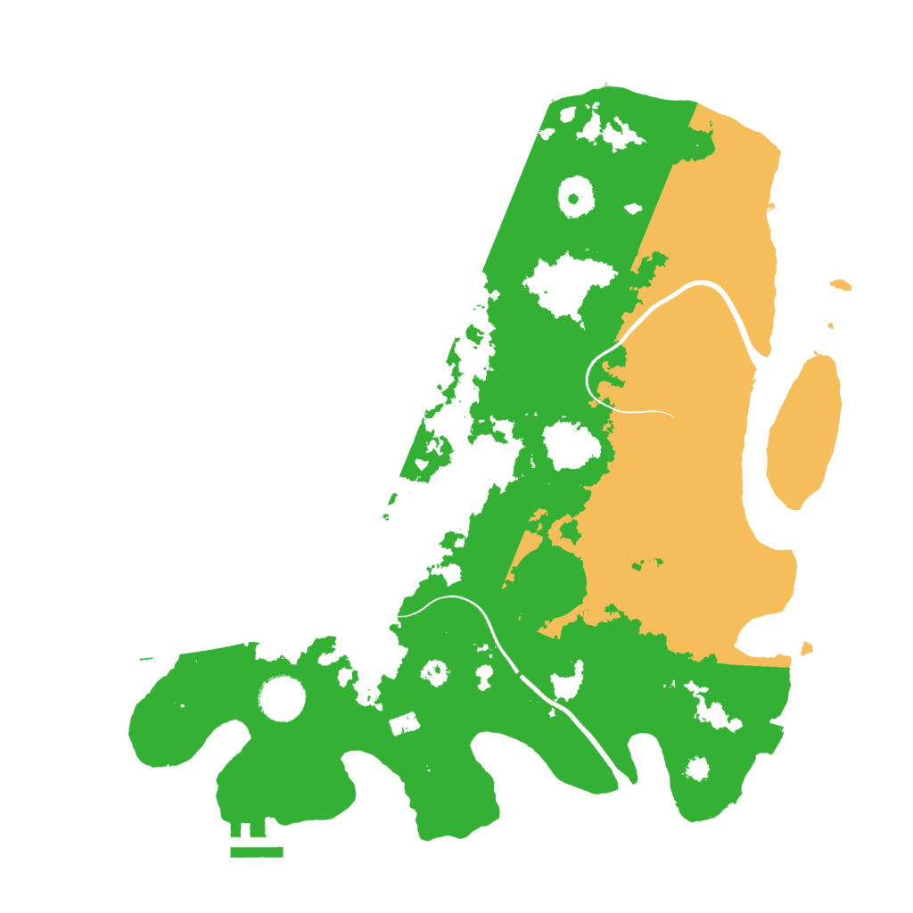 Biome Rust Map: Procedural Map, Size: 3500, Seed: 24453250