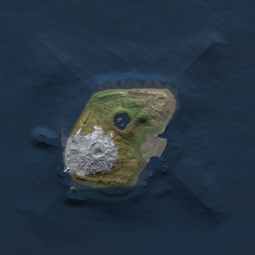 Rust Map: Procedural Map, Size: 1500, Seed: 765899934, 1 Monuments