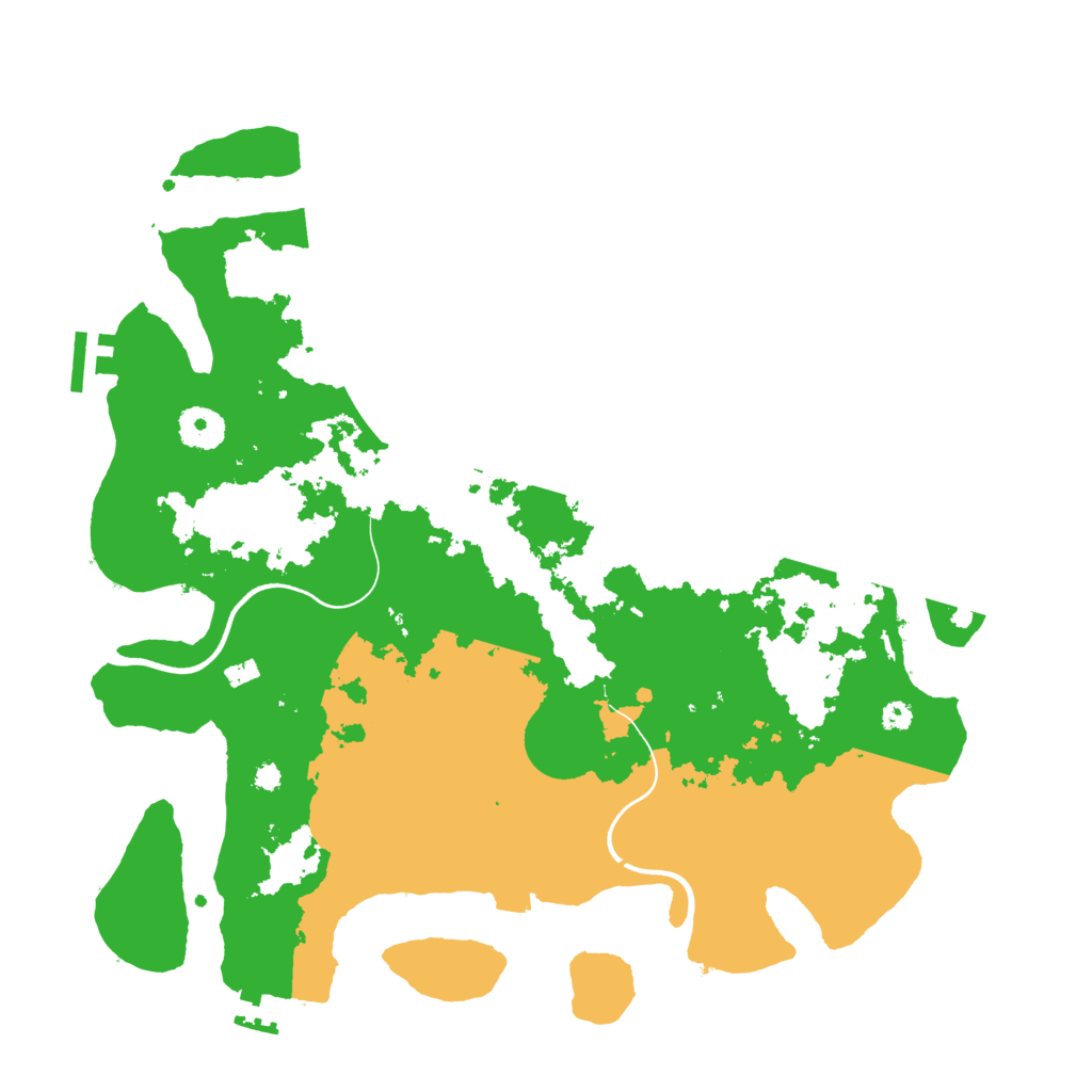 Biome Rust Map: Procedural Map, Size: 3650, Seed: 870359463