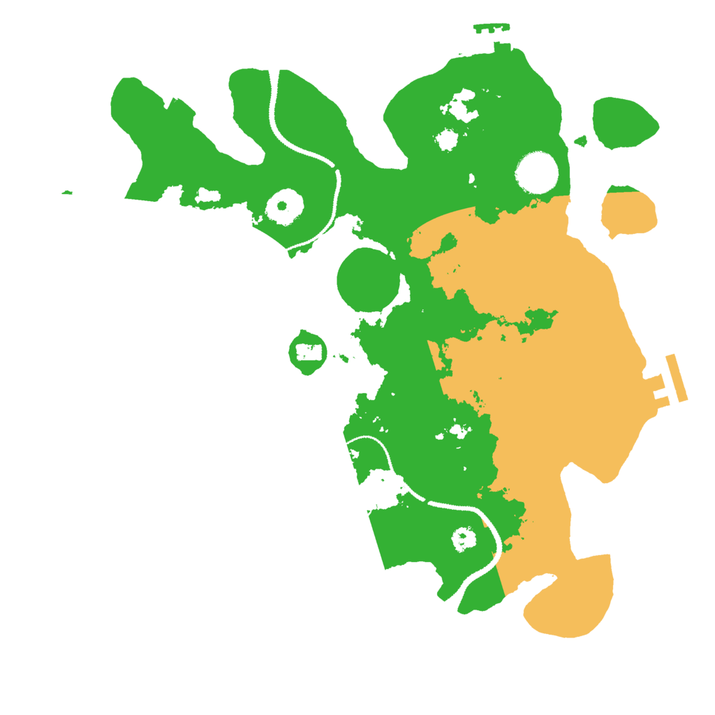 Biome Rust Map: Procedural Map, Size: 3000, Seed: 72945