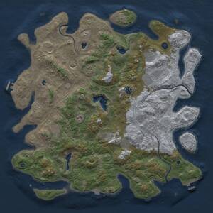 Thumbnail Rust Map: Procedural Map, Size: 4750, Seed: 928549794, 17 Monuments