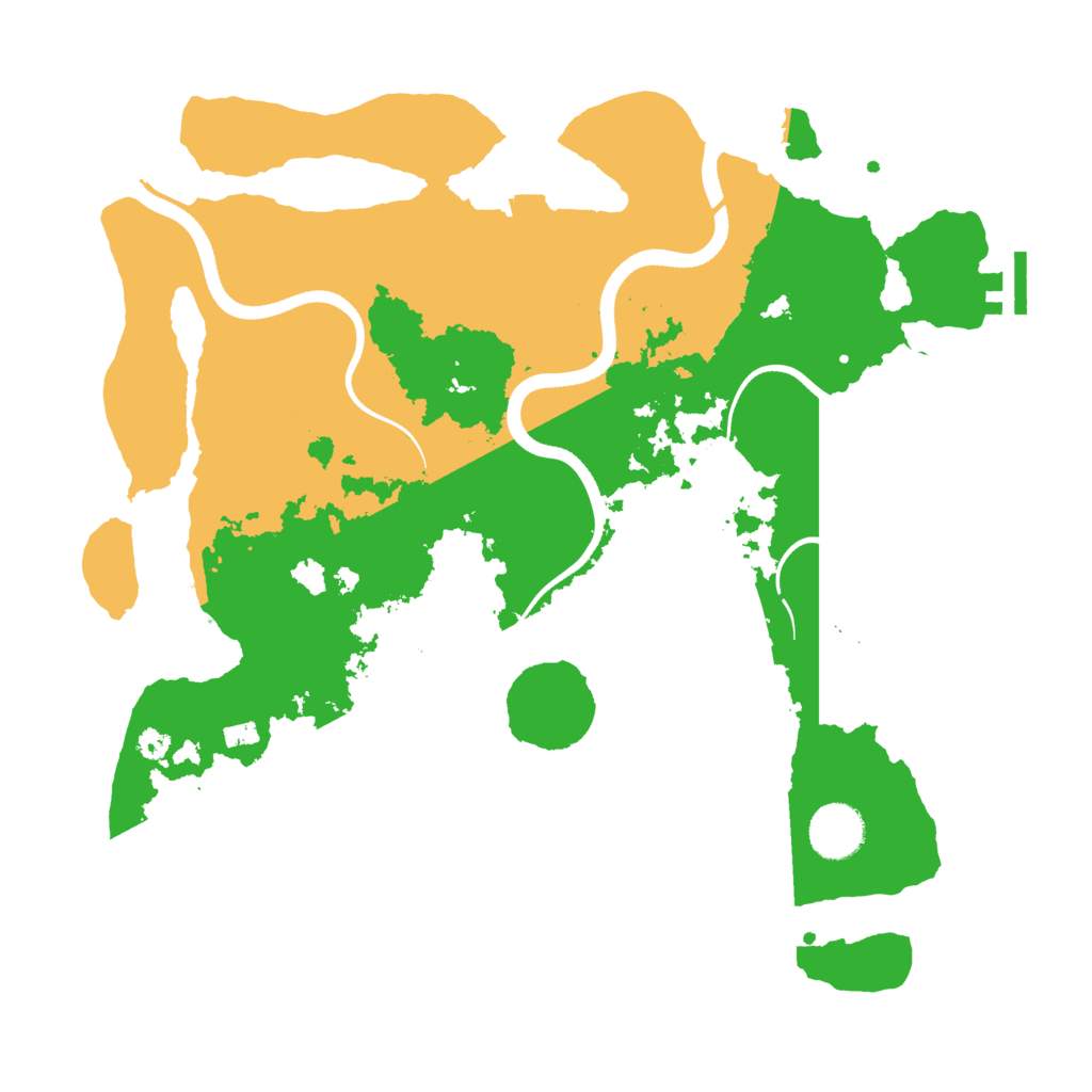 Biome Rust Map: Procedural Map, Size: 3500, Seed: 2144070811