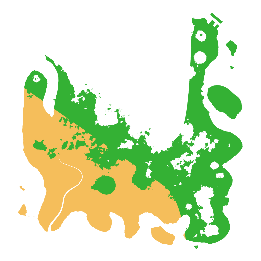 Biome Rust Map: Procedural Map, Size: 3700, Seed: 2056284935