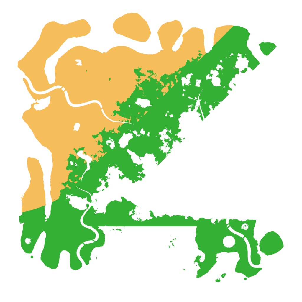 Biome Rust Map: Procedural Map, Size: 4500, Seed: 91249245