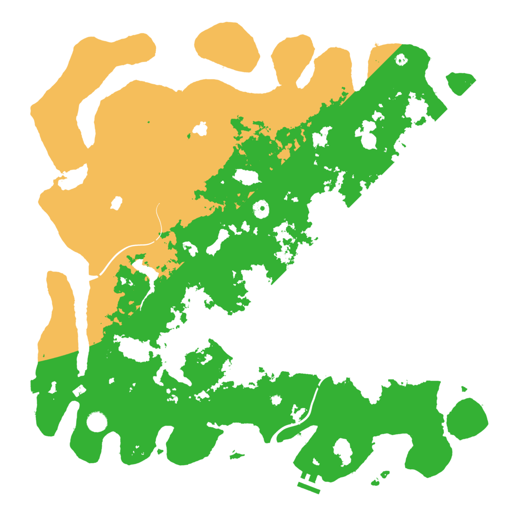 Biome Rust Map: Procedural Map, Size: 4500, Seed: 91249245