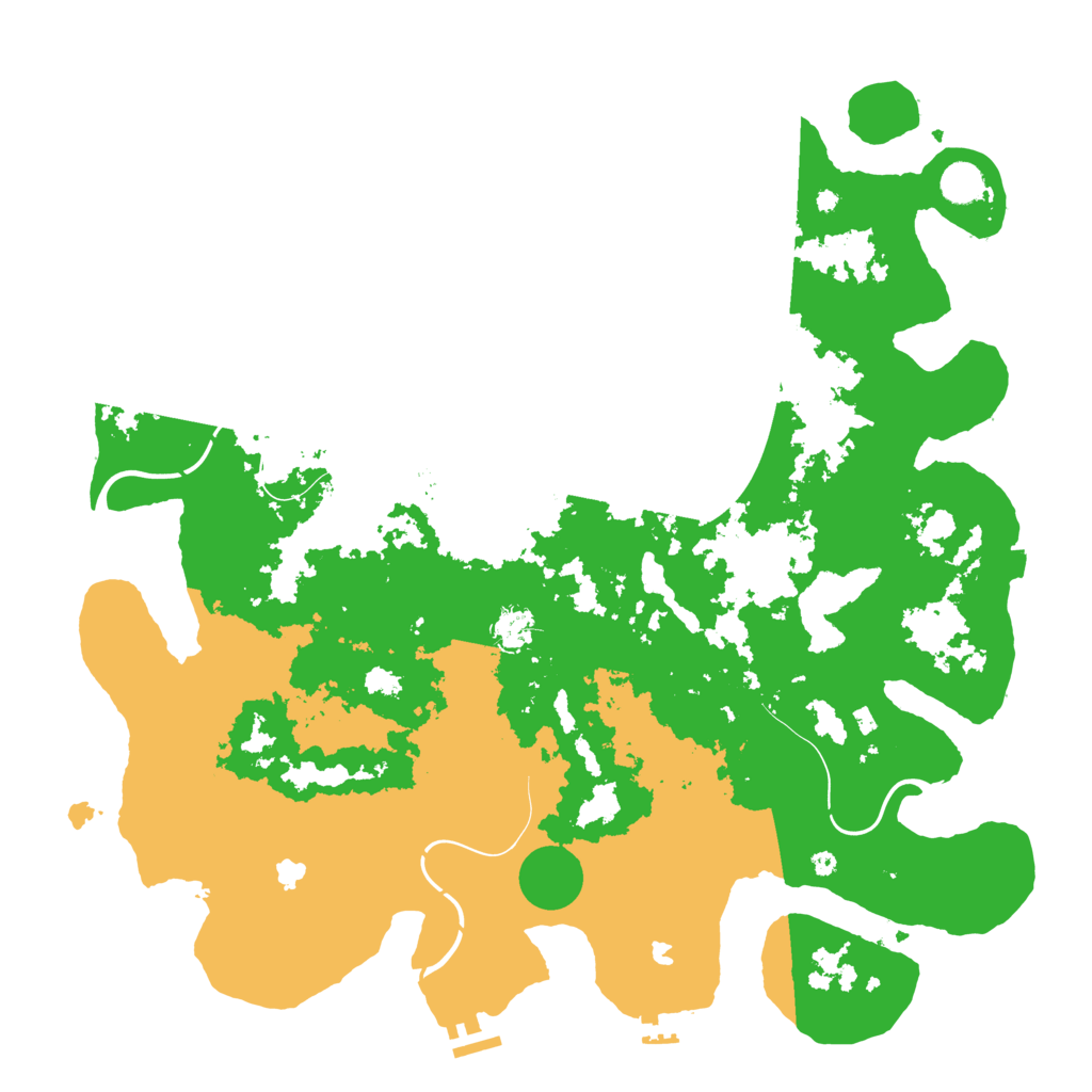 Biome Rust Map: Procedural Map, Size: 4500, Seed: 79538810