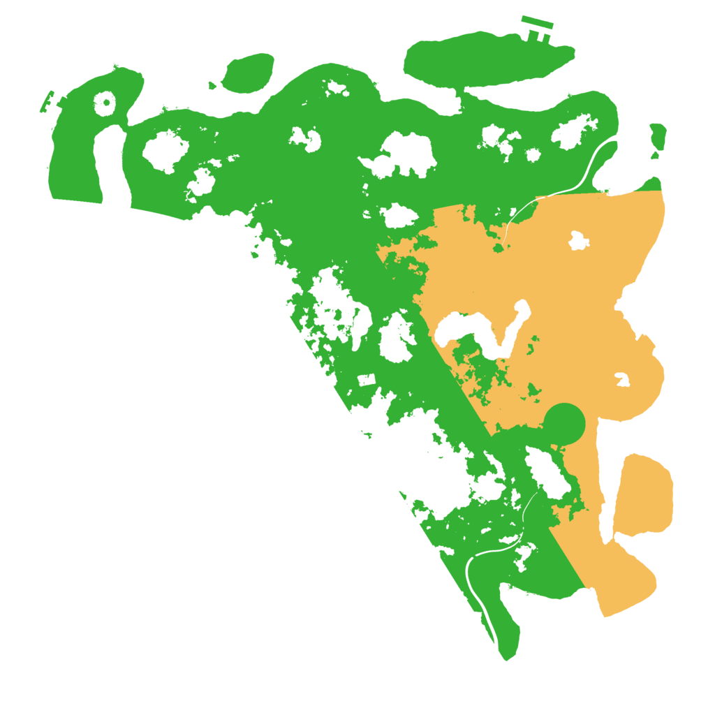 Biome Rust Map: Procedural Map, Size: 4500, Seed: 1132042208