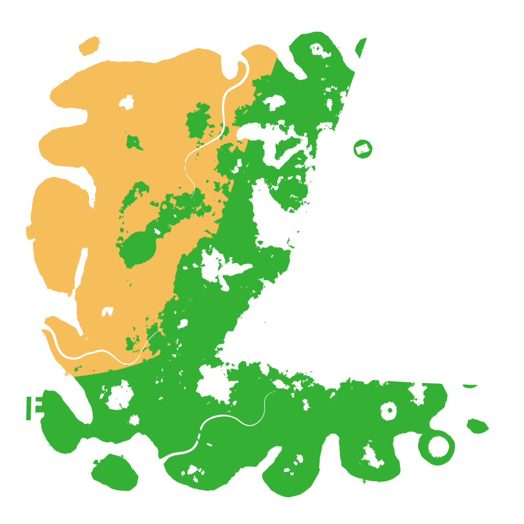 Biome Rust Map: Procedural Map, Size: 4500, Seed: 42390509