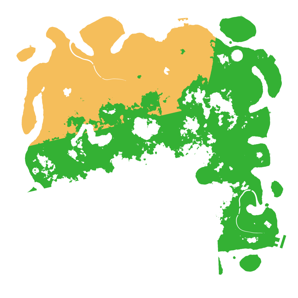Biome Rust Map: Procedural Map, Size: 4500, Seed: 77942872