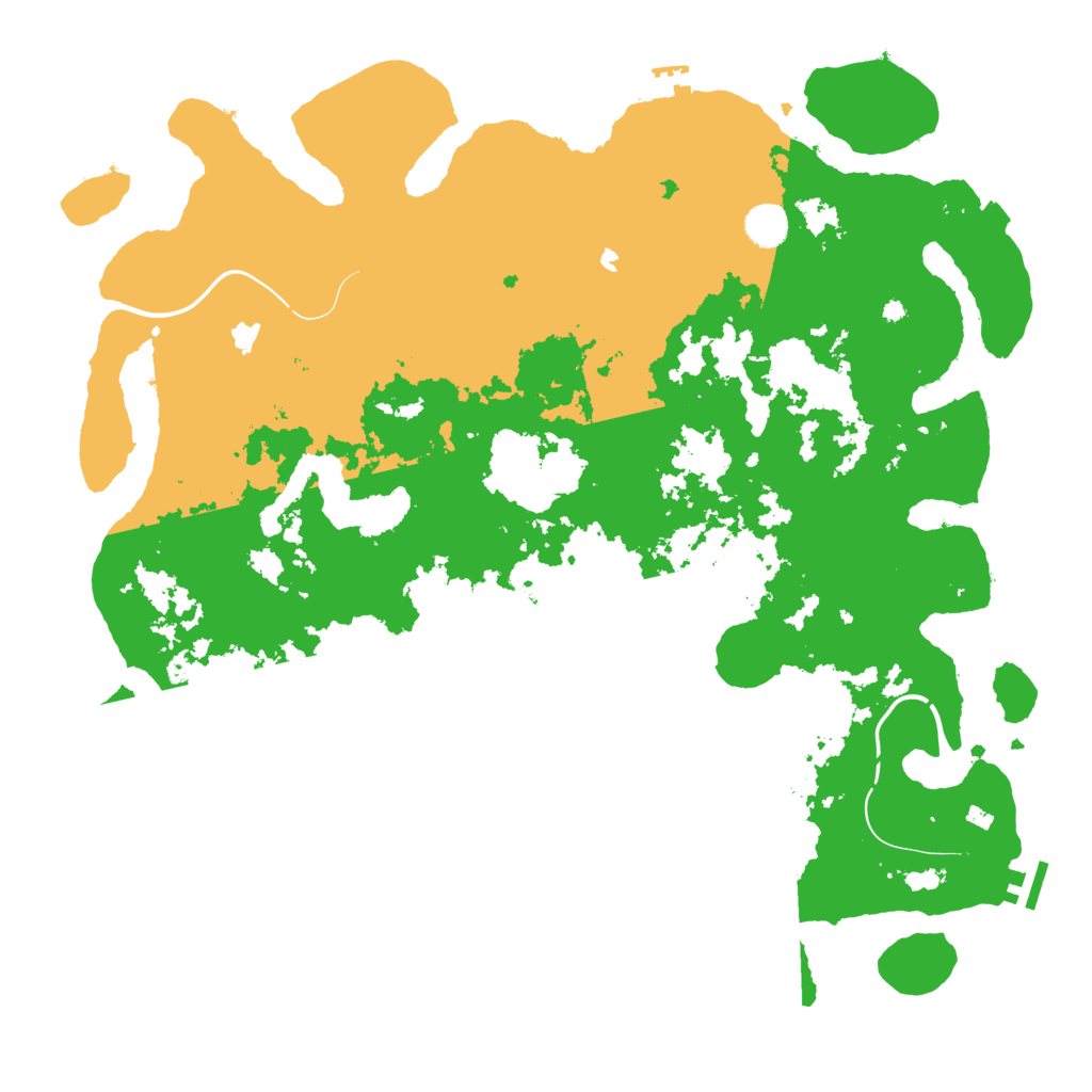 Biome Rust Map: Procedural Map, Size: 4500, Seed: 77942872