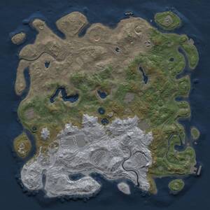 Thumbnail Rust Map: Procedural Map, Size: 4500, Seed: 77942872, 17 Monuments