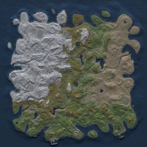 Thumbnail Rust Map: Procedural Map, Size: 5000, Seed: 1059000621, 17 Monuments