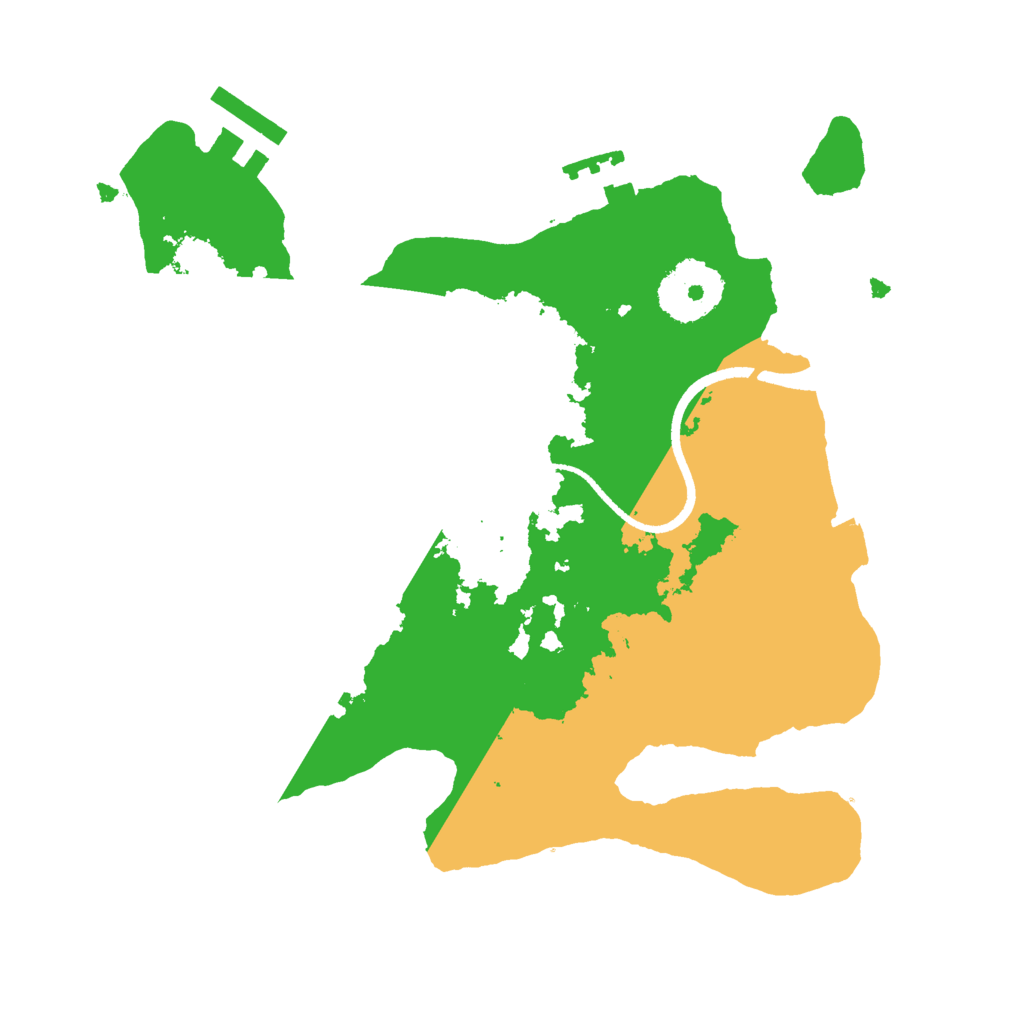 Biome Rust Map: Procedural Map, Size: 2500, Seed: 506687401