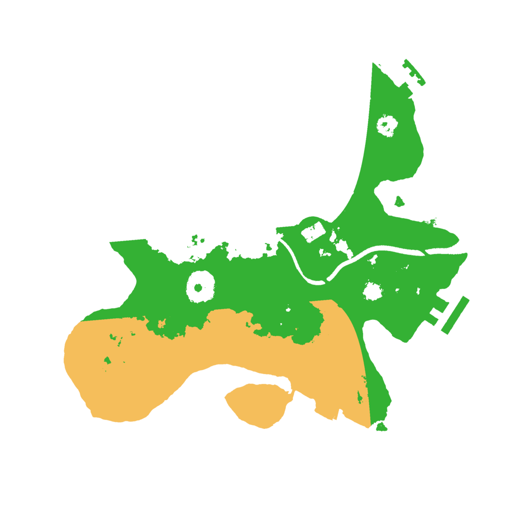 Biome Rust Map: Procedural Map, Size: 2500, Seed: 250152978