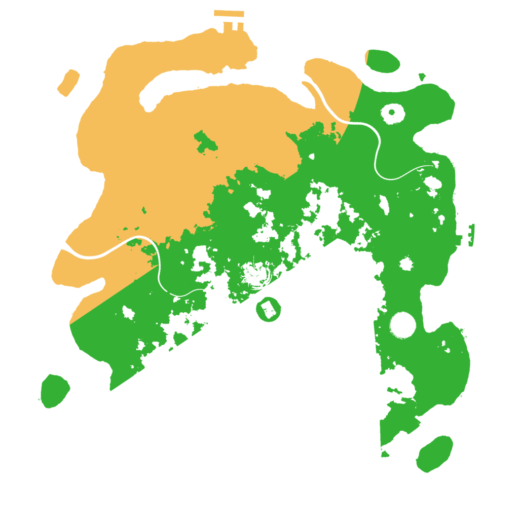 Biome Rust Map: Procedural Map, Size: 3500, Seed: 1125618862