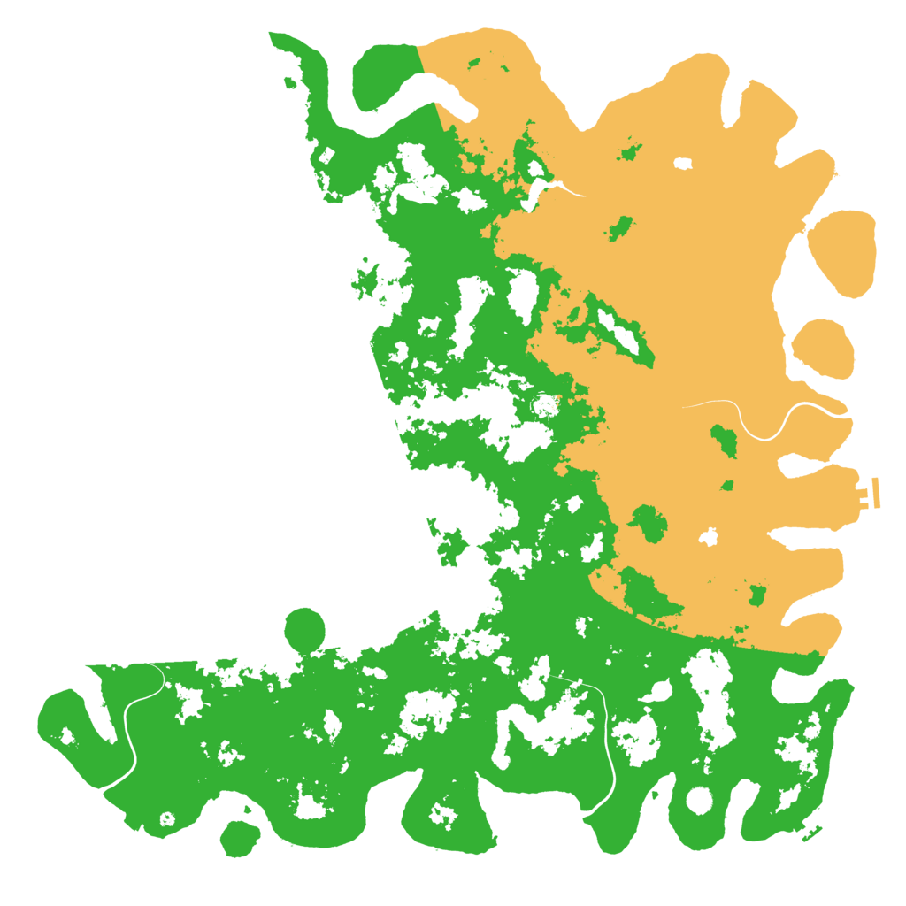 Biome Rust Map: Procedural Map, Size: 6000, Seed: 243260555