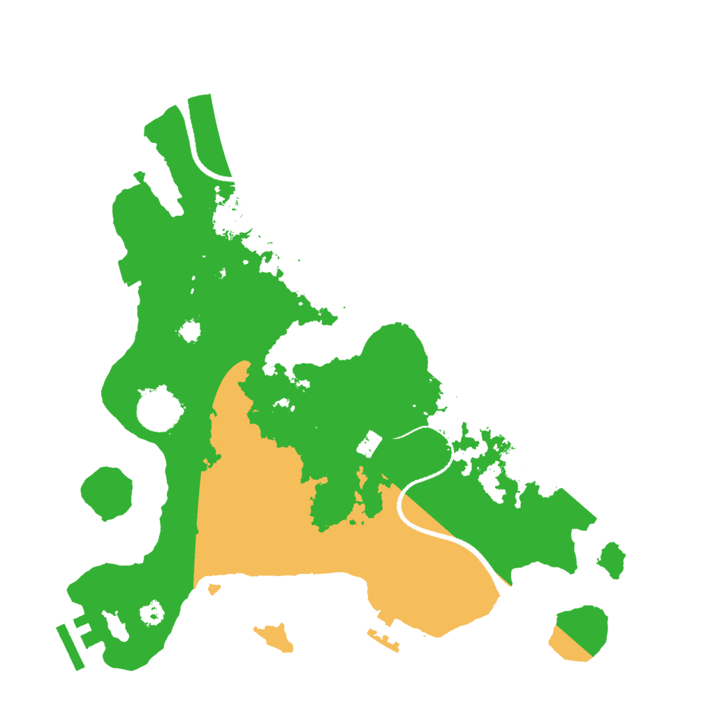 Biome Rust Map: Procedural Map, Size: 3000, Seed: 38125199