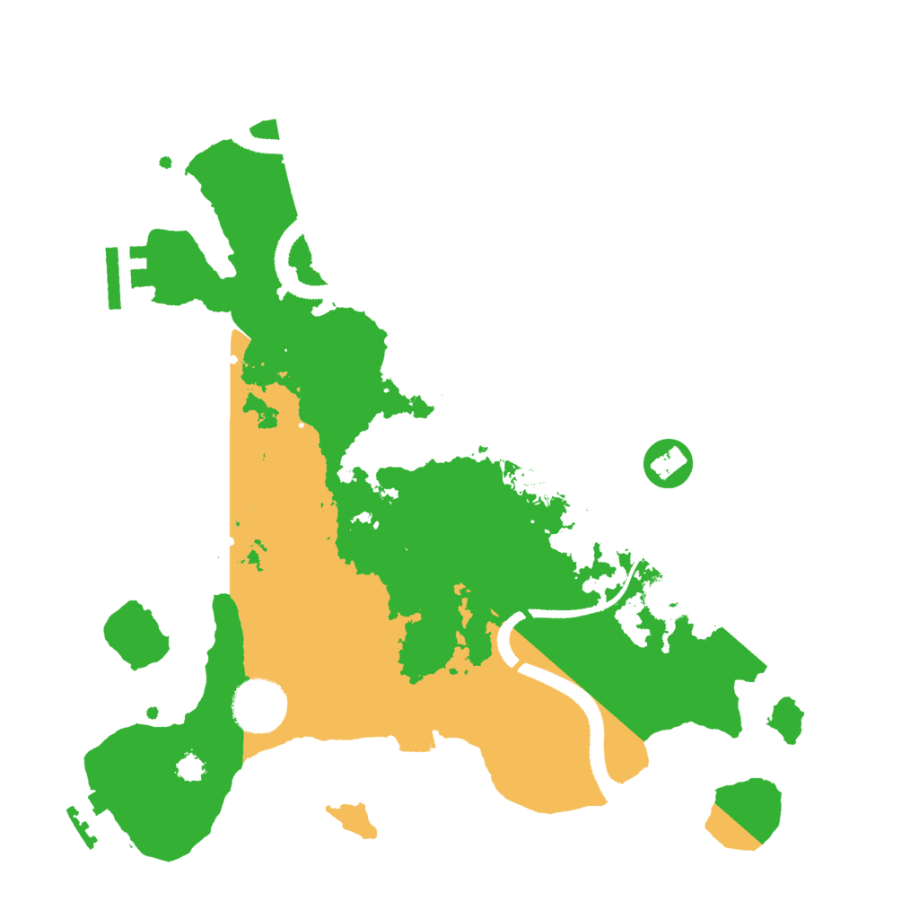 Biome Rust Map: Procedural Map, Size: 3000, Seed: 38125199