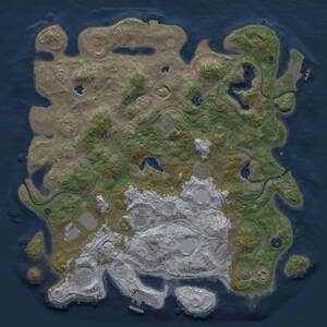 Thumbnail Rust Map: Procedural Map, Size: 4500, Seed: 1822082562, 17 Monuments