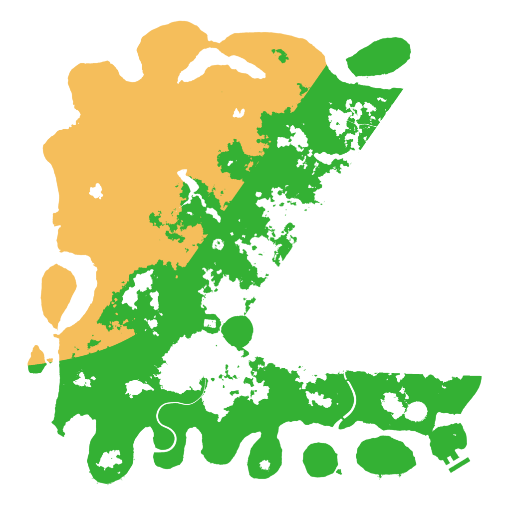 Biome Rust Map: Procedural Map, Size: 4500, Seed: 1870929678