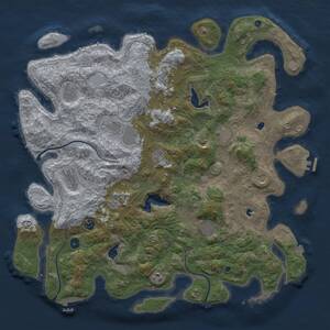 Thumbnail Rust Map: Procedural Map, Size: 4800, Seed: 738288576, 17 Monuments