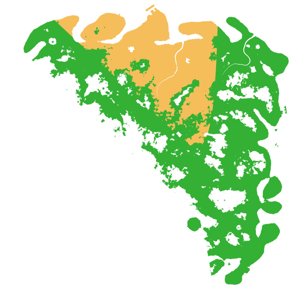 Biome Rust Map: Procedural Map, Size: 6000, Seed: 10258