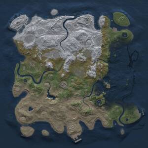 Thumbnail Rust Map: Procedural Map, Size: 4250, Seed: 916282441, 16 Monuments