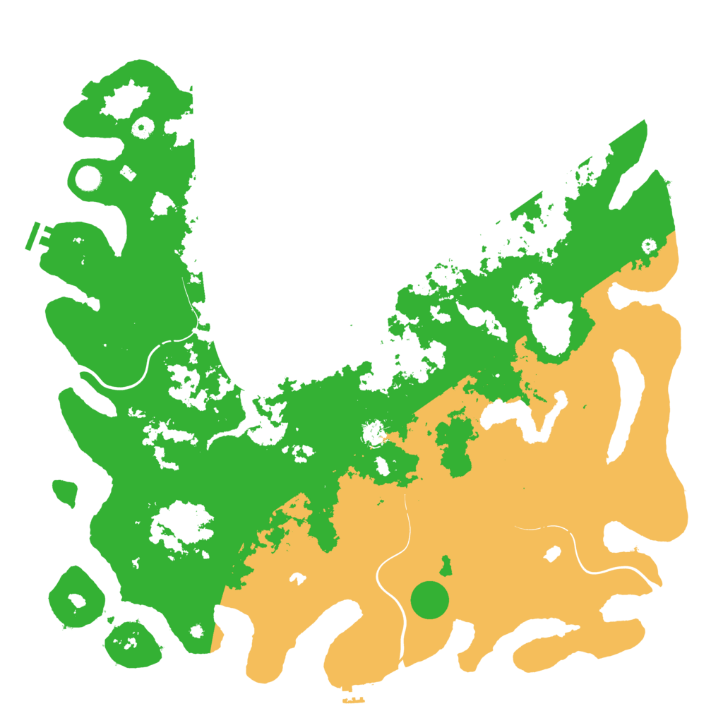 Biome Rust Map: Procedural Map, Size: 5000, Seed: 388149427