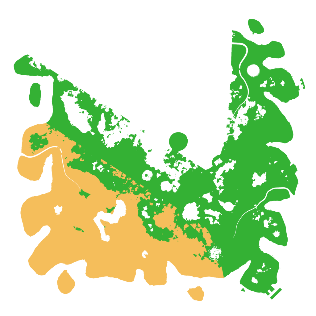 Biome Rust Map: Procedural Map, Size: 4500, Seed: 672626517