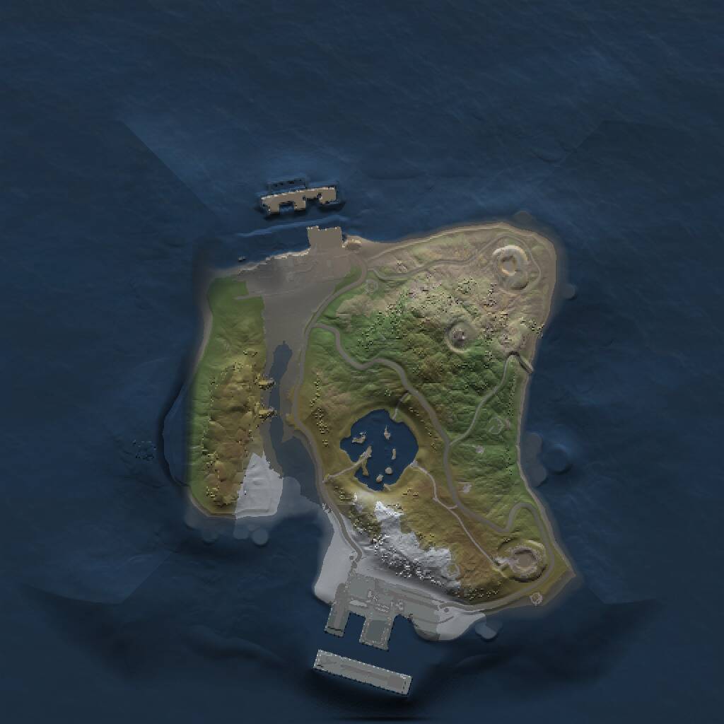 Rust Map: Procedural Map, Size: 1500, Seed: 90854719, 4 Monuments