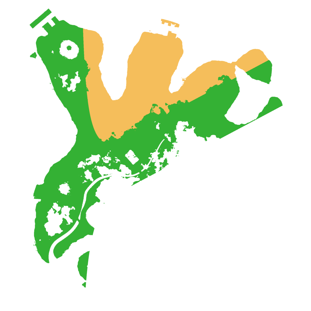Biome Rust Map: Procedural Map, Size: 2500, Seed: 481981
