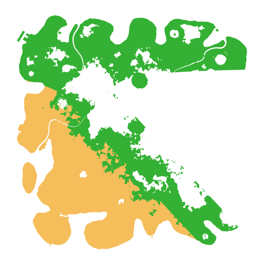 Biome Rust Map: Procedural Map, Size: 4500, Seed: 421063097