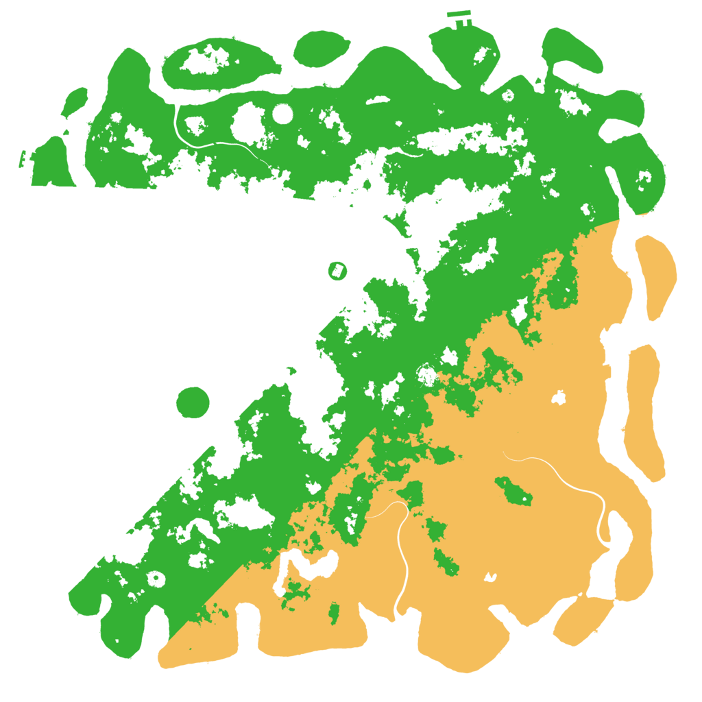 Biome Rust Map: Procedural Map, Size: 6000, Seed: 1696761317