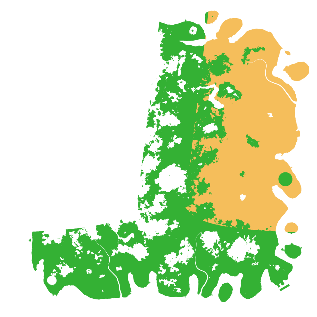 Biome Rust Map: Procedural Map, Size: 6000, Seed: 2125476791