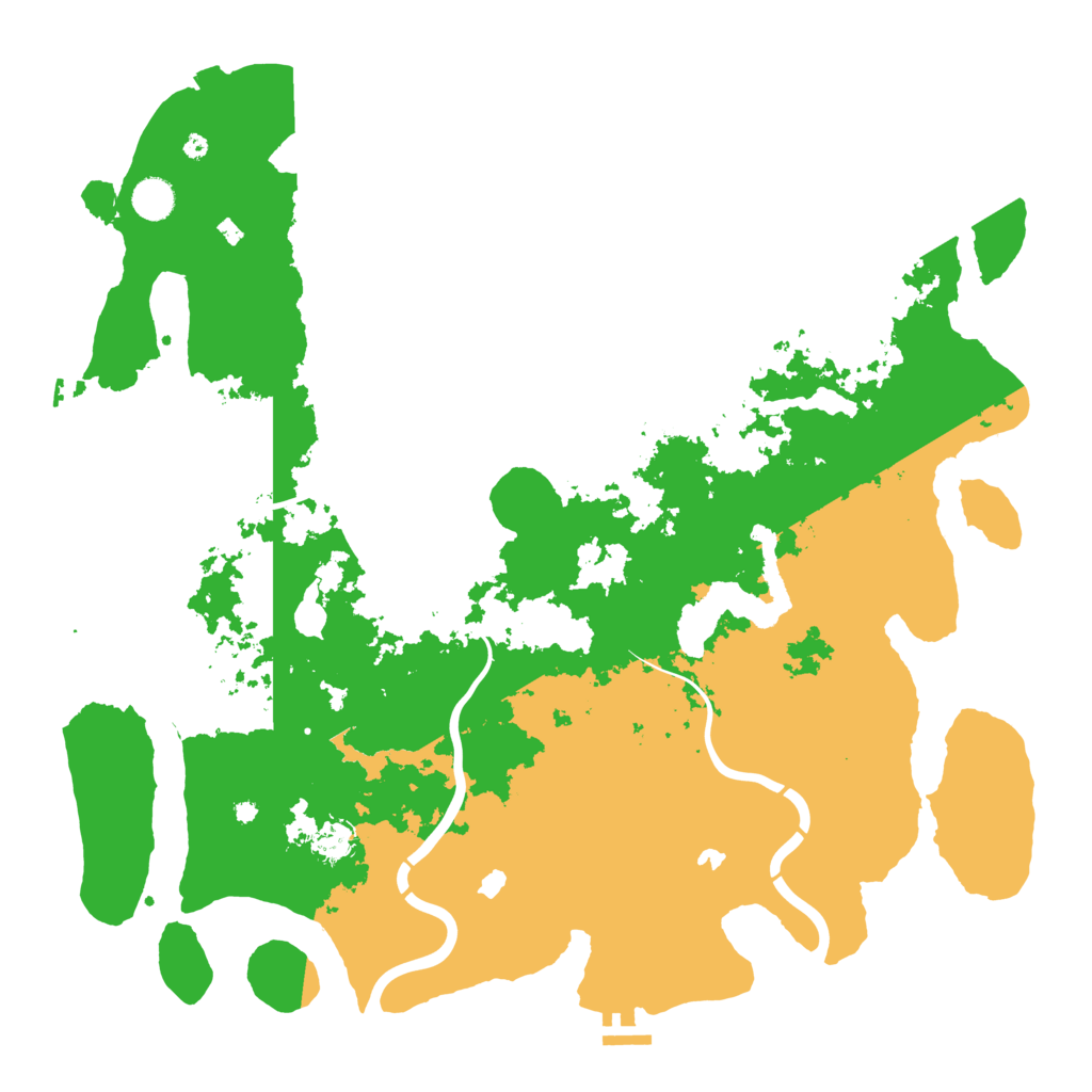 Biome Rust Map: Procedural Map, Size: 4500, Seed: 600144