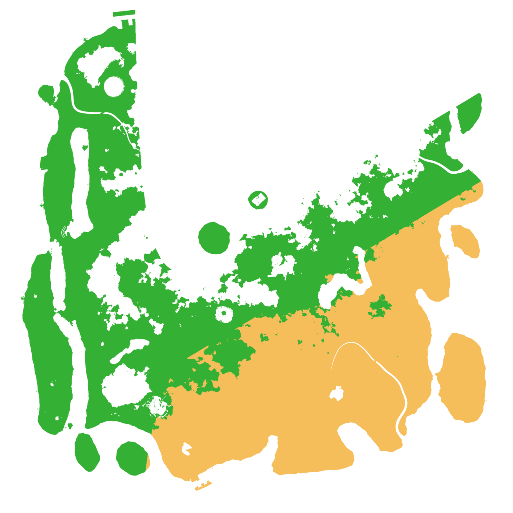 Biome Rust Map: Procedural Map, Size: 4500, Seed: 600144