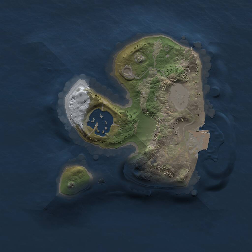 Rust Map: Procedural Map, Size: 1500, Seed: 990506218, 2 Monuments