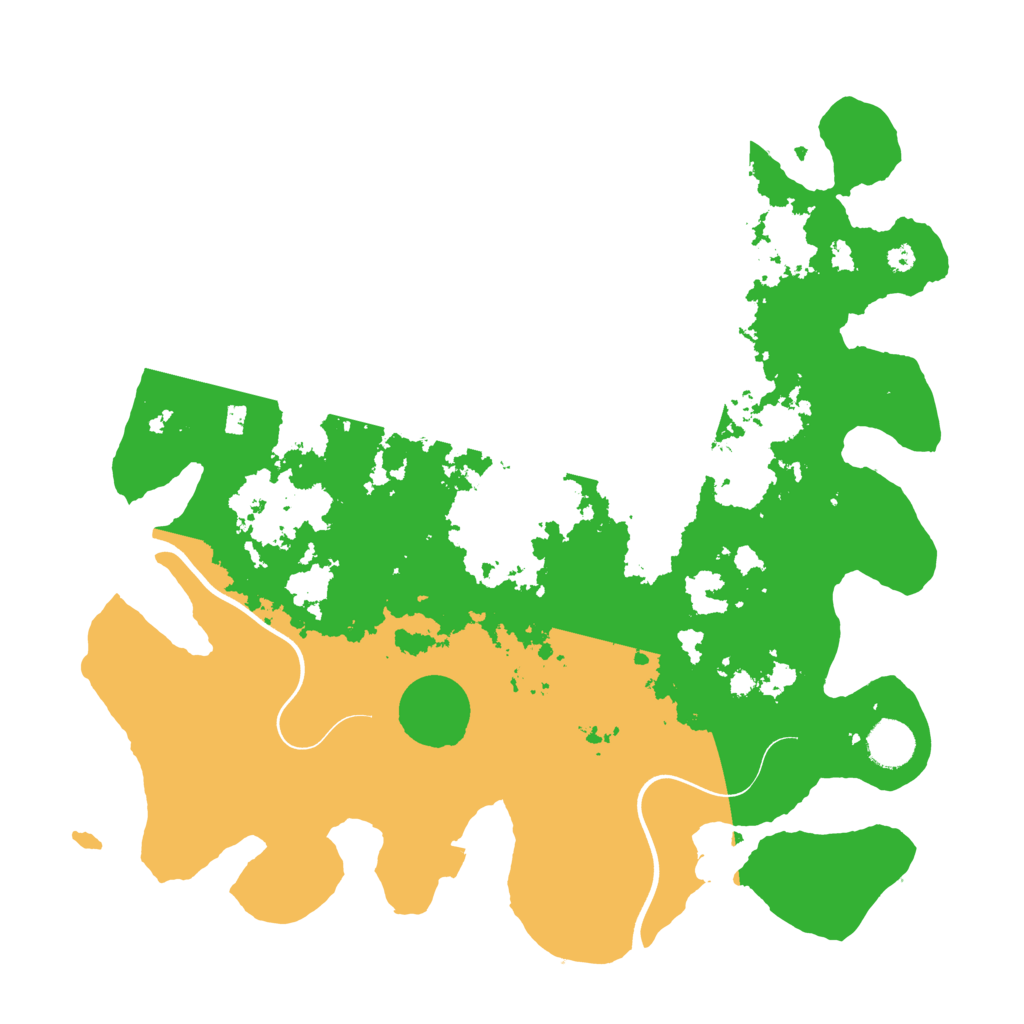 Biome Rust Map: Procedural Map, Size: 3800, Seed: 16429