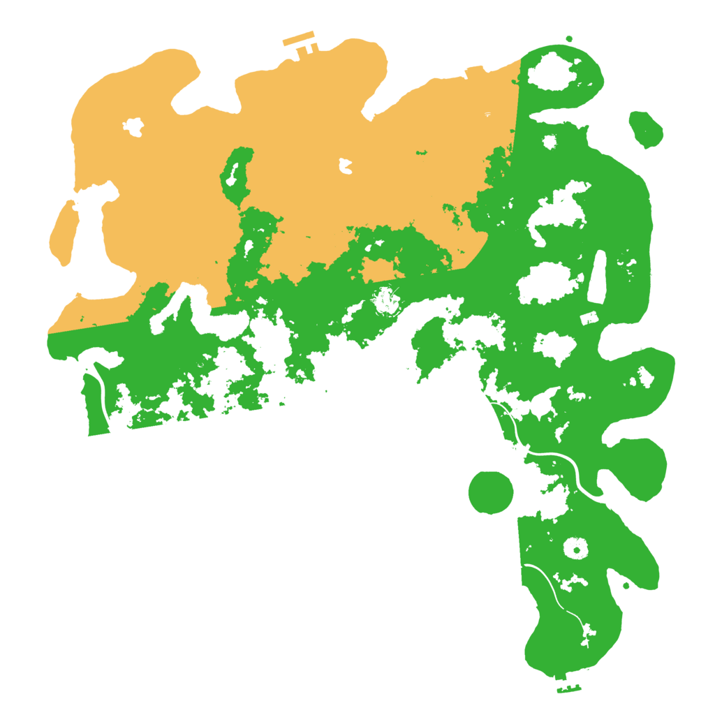 Biome Rust Map: Procedural Map, Size: 4500, Seed: 88647070