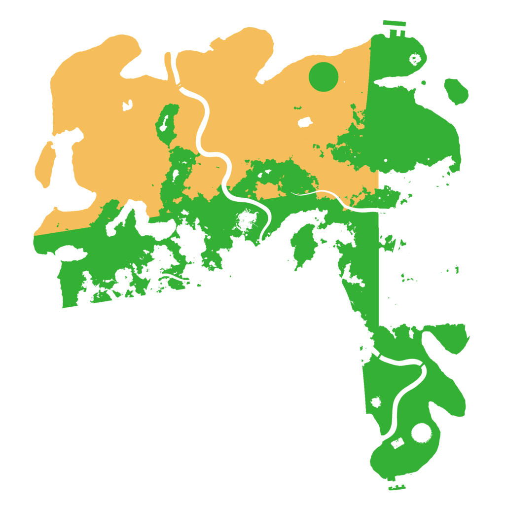 Biome Rust Map: Procedural Map, Size: 4500, Seed: 88647070
