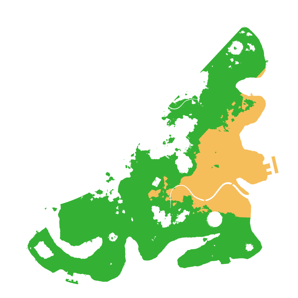 Biome Rust Map: Procedural Map, Size: 3500, Seed: 1339671705