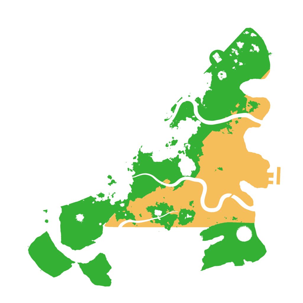 Biome Rust Map: Procedural Map, Size: 3500, Seed: 1339671705