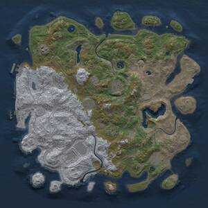 Thumbnail Rust Map: Procedural Map, Size: 4250, Seed: 1289663952, 15 Monuments