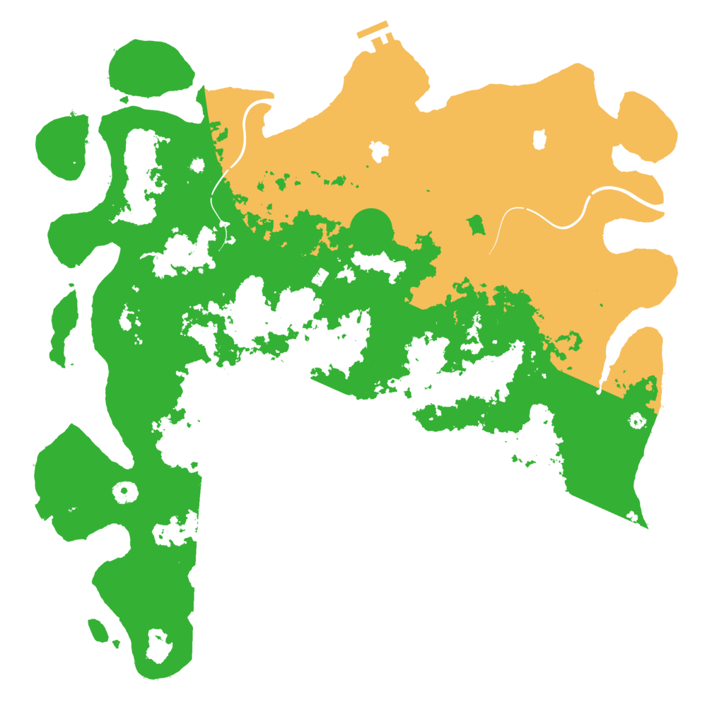 Biome Rust Map: Procedural Map, Size: 4500, Seed: 2024117