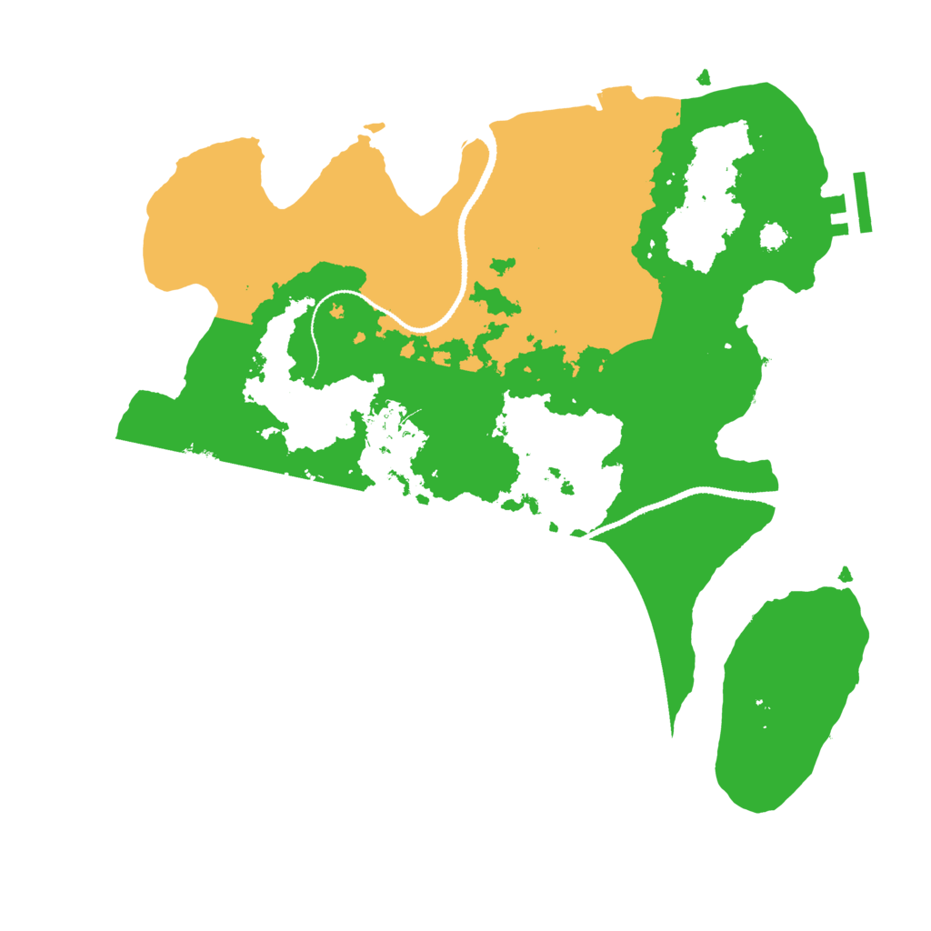 Biome Rust Map: Procedural Map, Size: 3100, Seed: 770657245