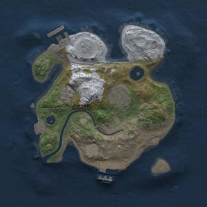 Thumbnail Rust Map: Procedural Map, Size: 2250, Seed: 1336327430, 6 Monuments