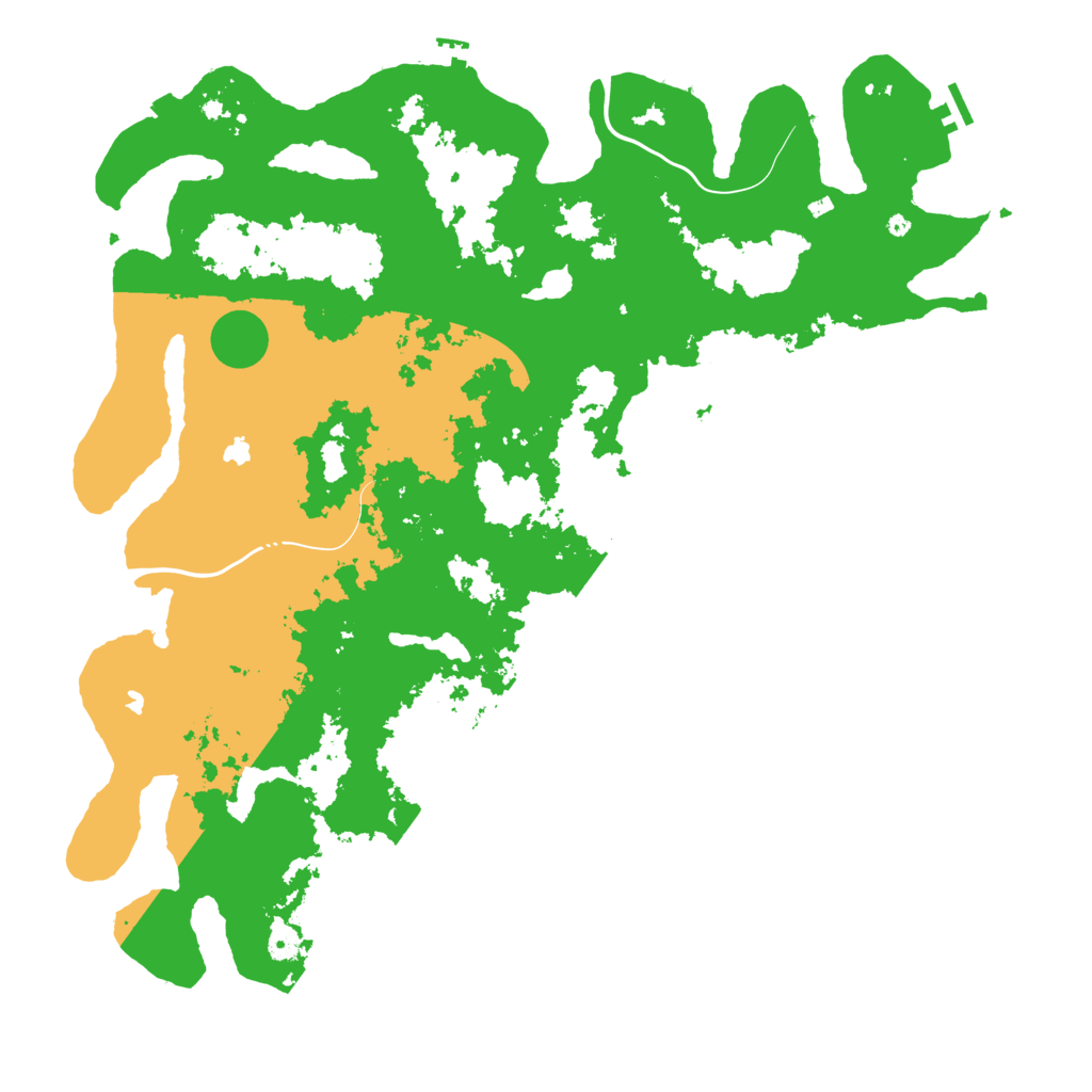 Biome Rust Map: Procedural Map, Size: 5000, Seed: 123496260