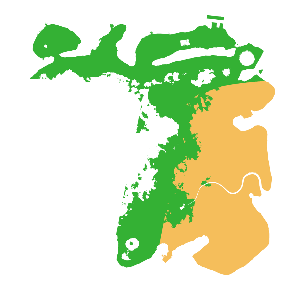 Biome Rust Map: Procedural Map, Size: 3500, Seed: 884622343