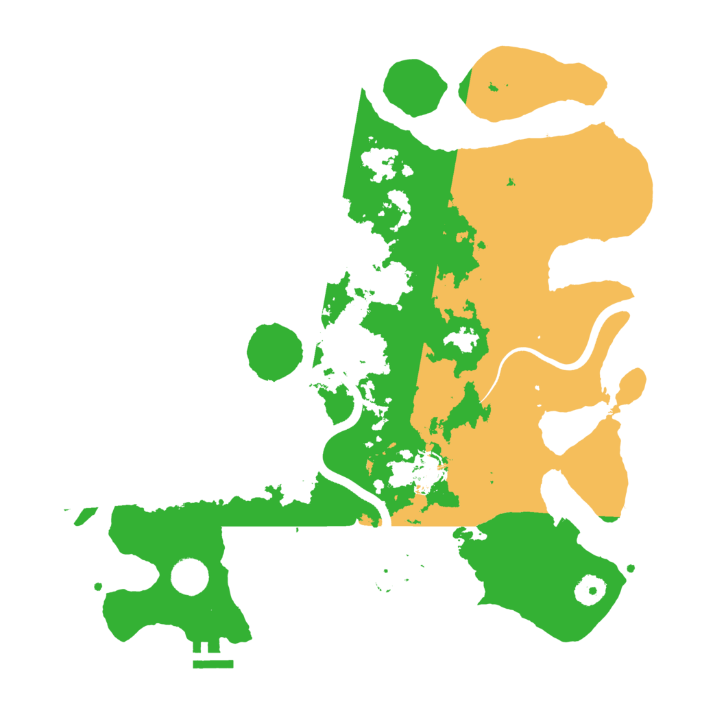 Biome Rust Map: Procedural Map, Size: 3500, Seed: 575953081